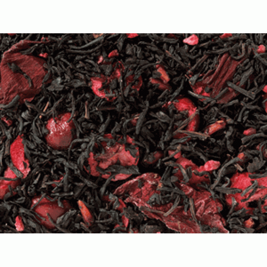 POMEGRANATE GRANBERRY - Черен чай с нар, червена боровинка, малини, листа от божур и рози - 50 гр.